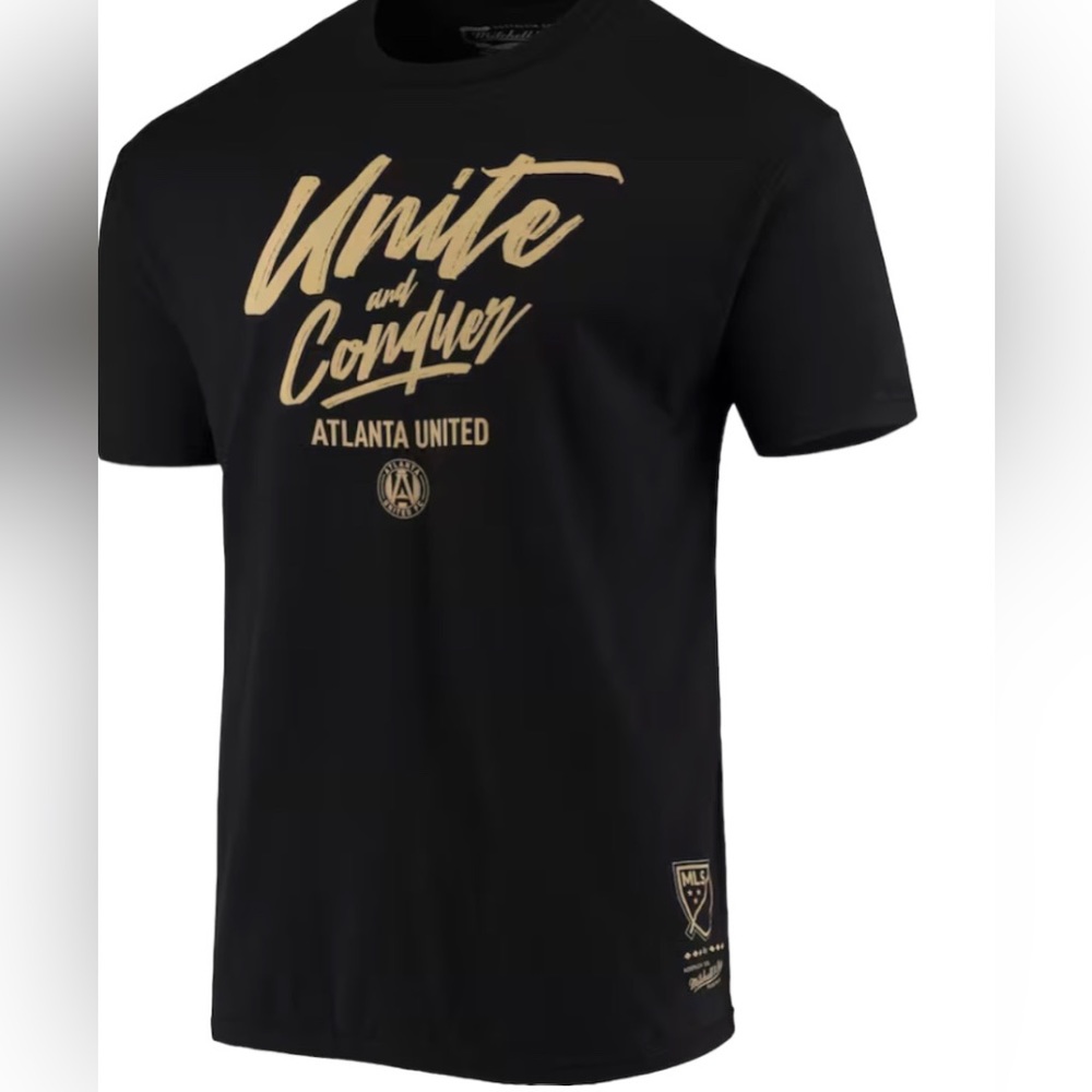Atlanta United FC Mitchell & Ness Unite & Conquer T-Shirt - Black